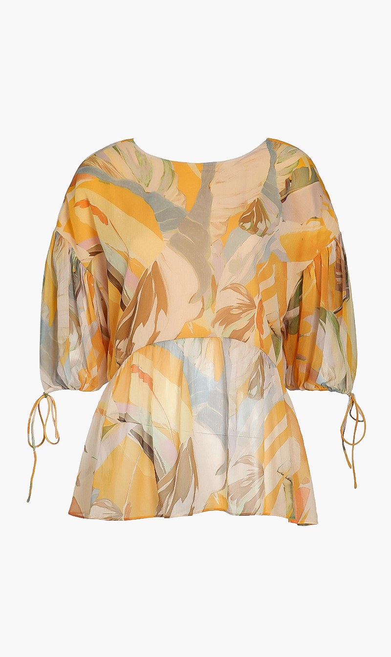 

Exaggerated Puff Sleeve Top
