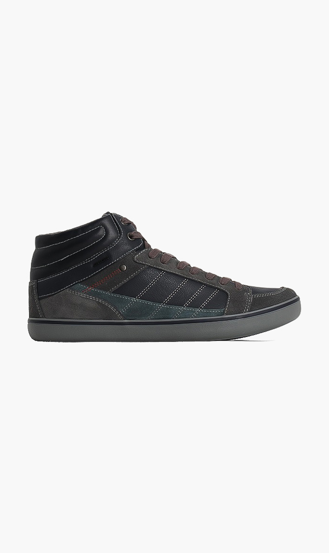 

Geox Box High Top Leather Sneakers
