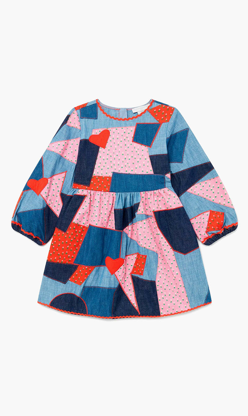

Stella Mc Cartney Multi-color Denim Dress for Girls | The Deal Outlet