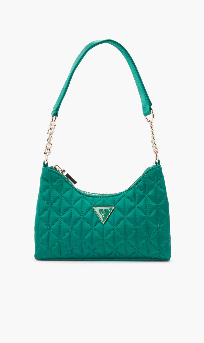 

Guess Green Velina Top Zip Shoulder for Women | The Deal Outlet