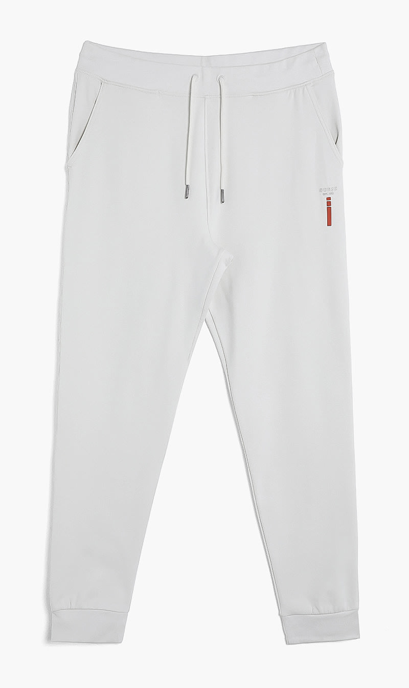 

Adam Solid Brushed Joggers, White