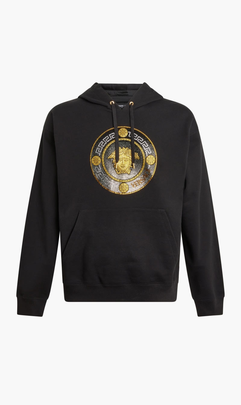 

Sweatshirt Non-gauzed Sweat Fabric + Hotfix Medusa Embroidery, Black