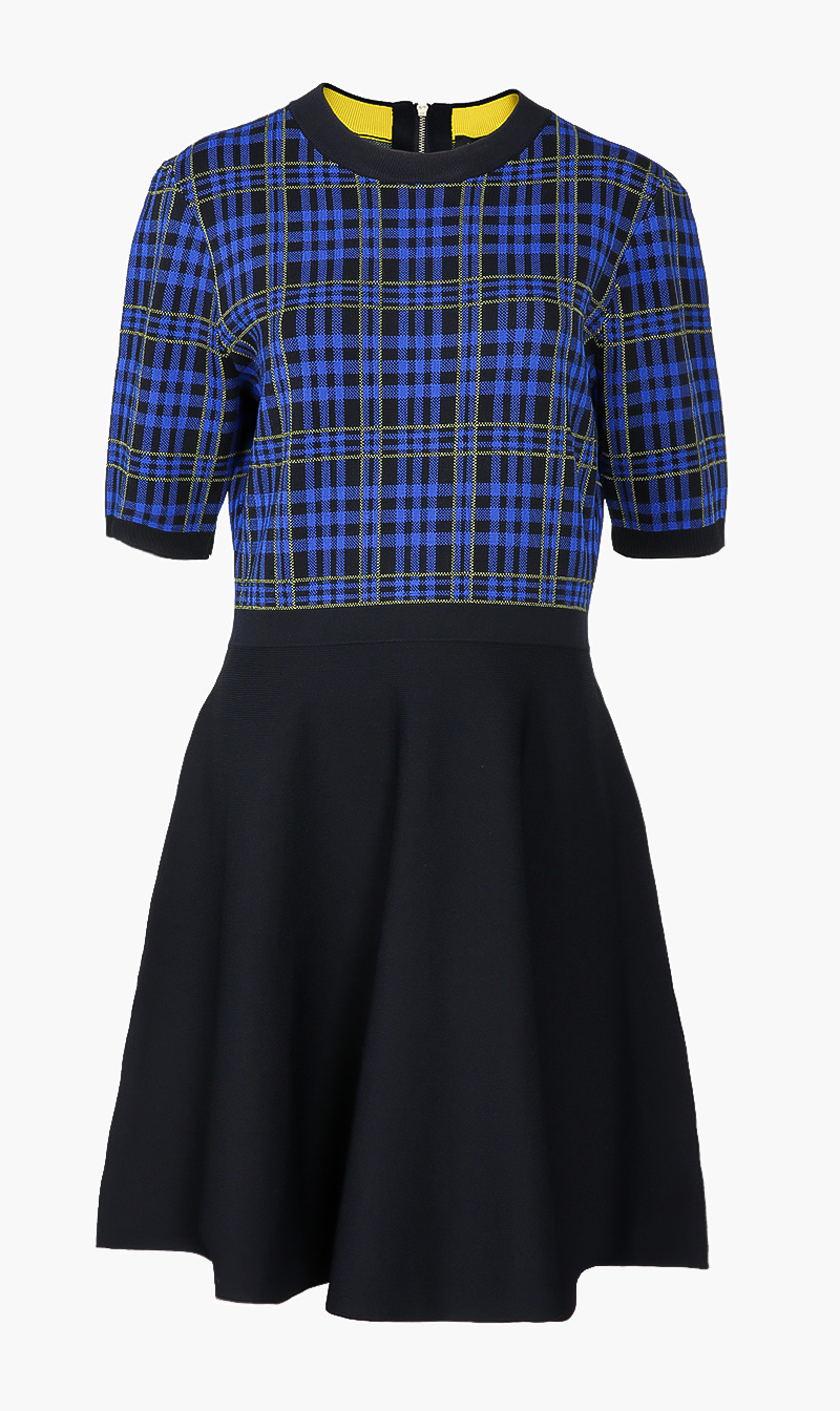 

Ted Baker Knitted Check Skater Dress