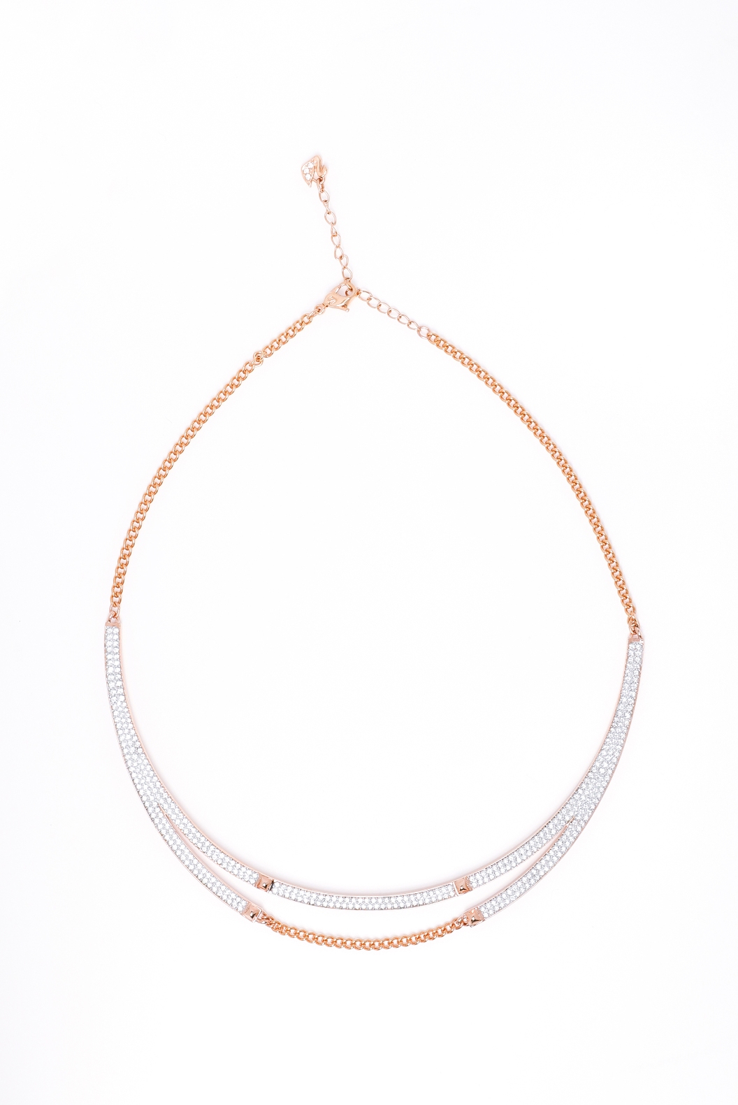 

Swarovski Fiction Double Chain Rose Gold Necklace