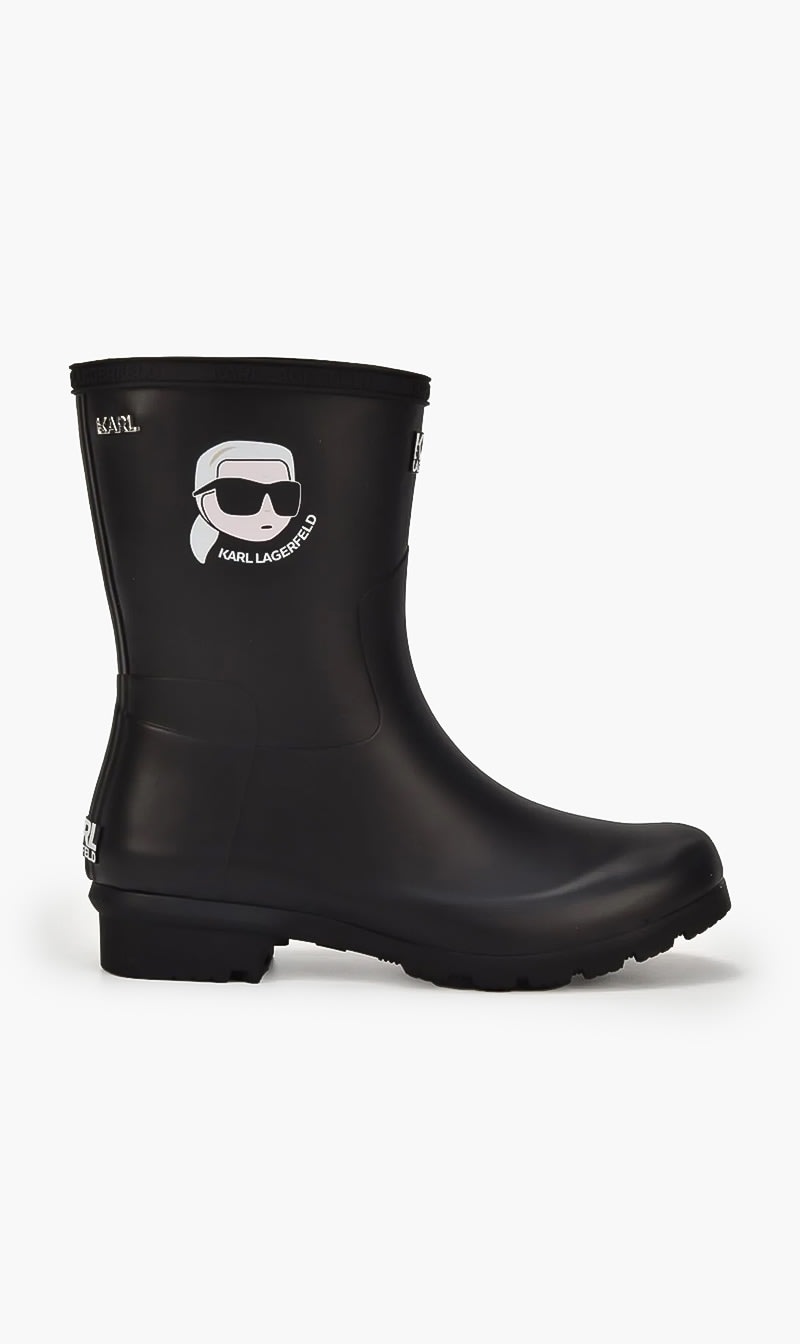 

Karl Lagerfeld Black Kalosh-nft Midi Boot for Women | The Deal Outlet