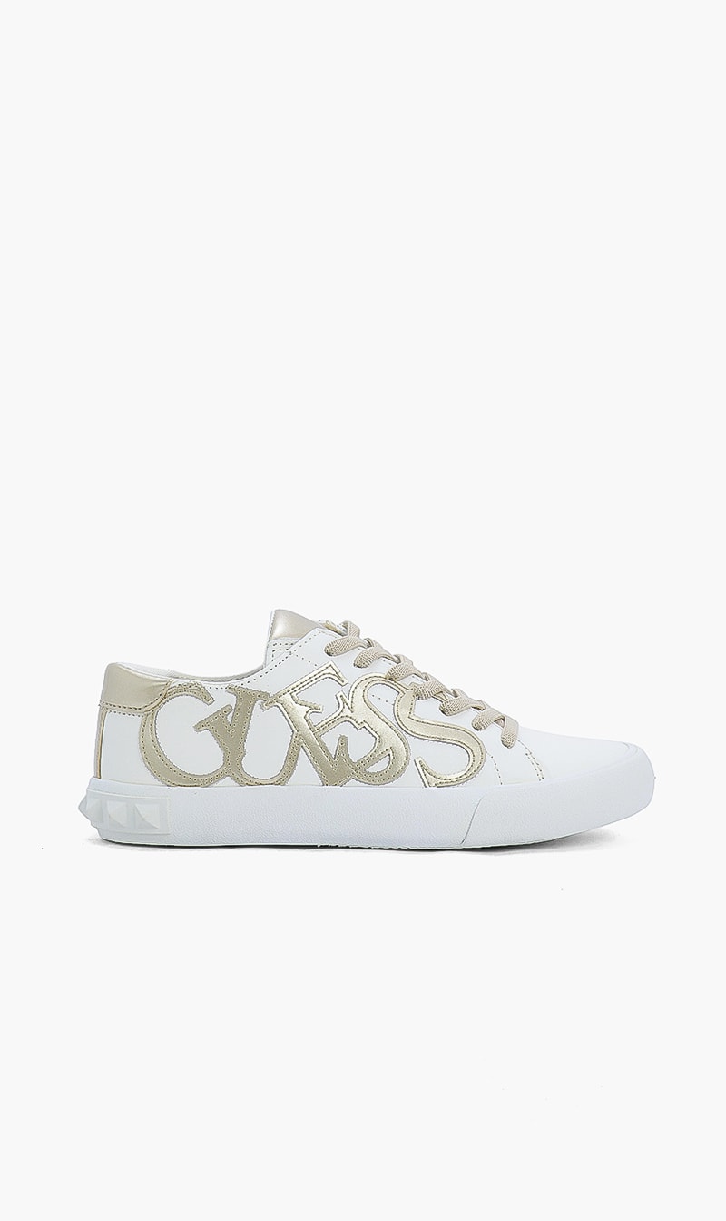 

Logo Lace Up Sneakers, Gold