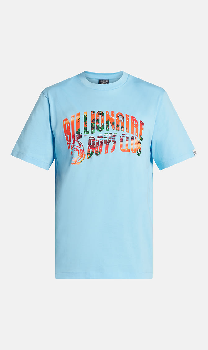 

Billionaire Boys Club Blue Tropical Island Fill Arch Logo T Shirt for Men | The Deal Outlet