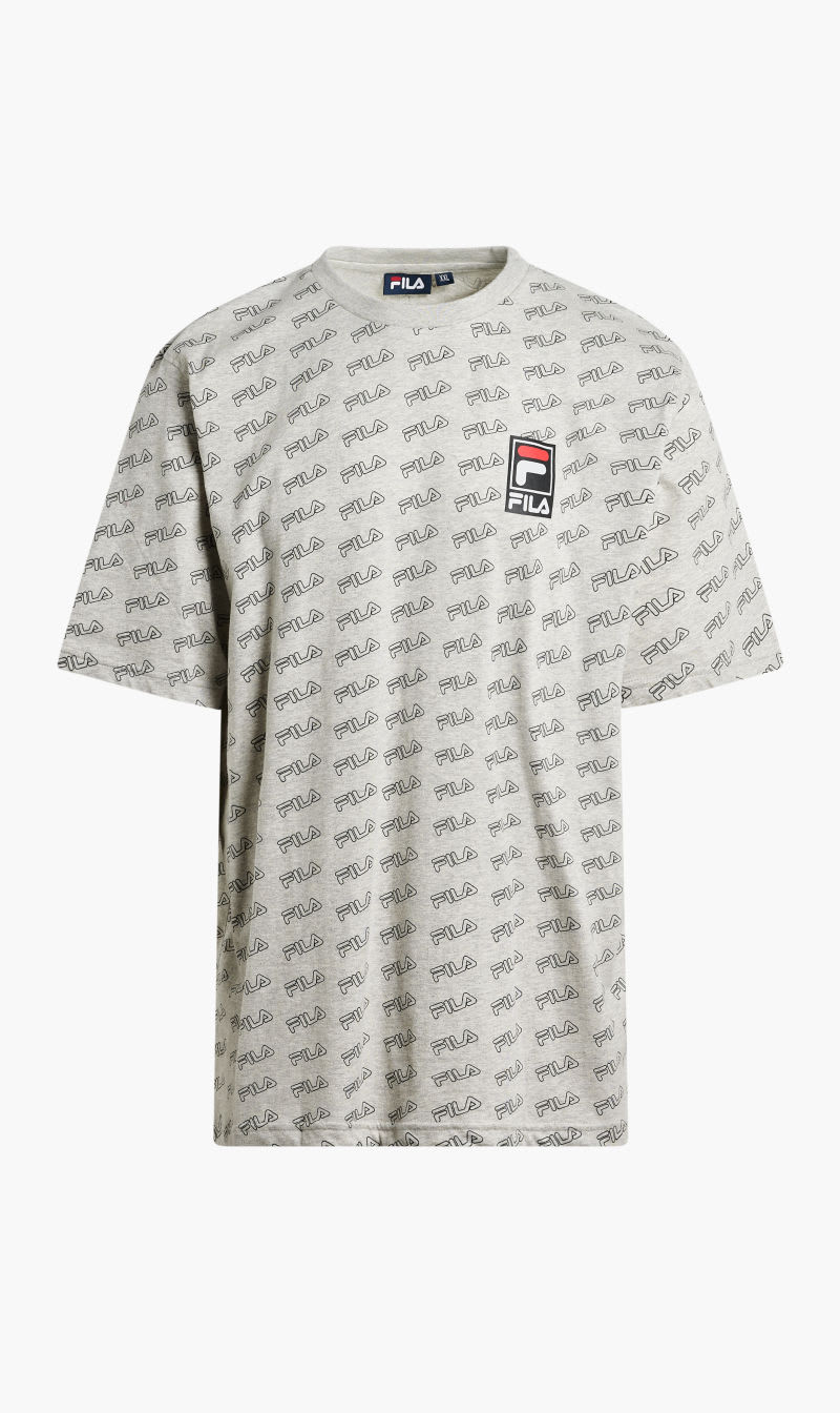 

Fila Grey Aop Logo Tee Flat Print for Men | The Deal Outlet