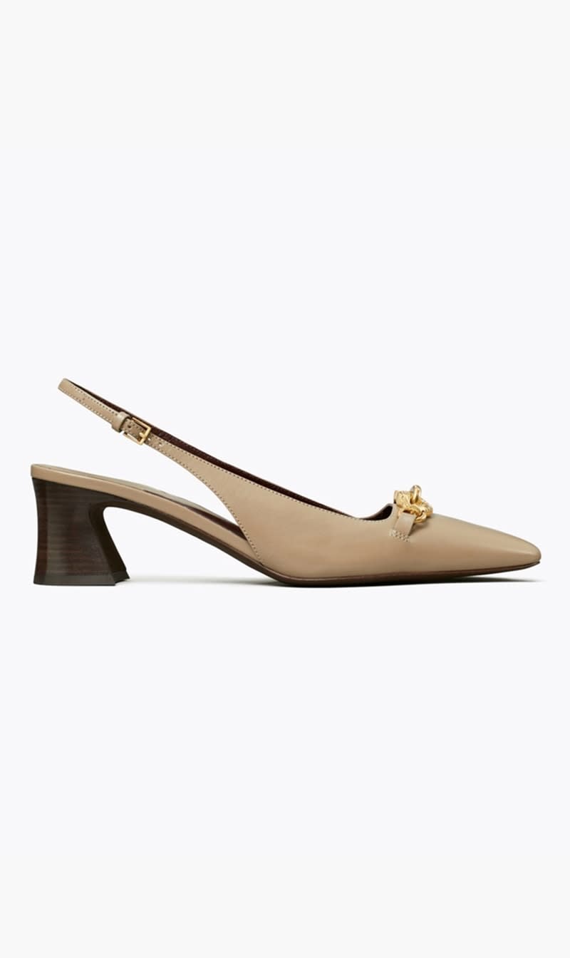 

Tory Burch Brown Jessa Slingback 55mm for Women | The Deal Outlet
