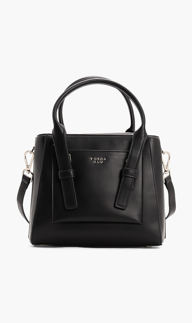 

Tosca Blu Floral Print Leather Tote Bag