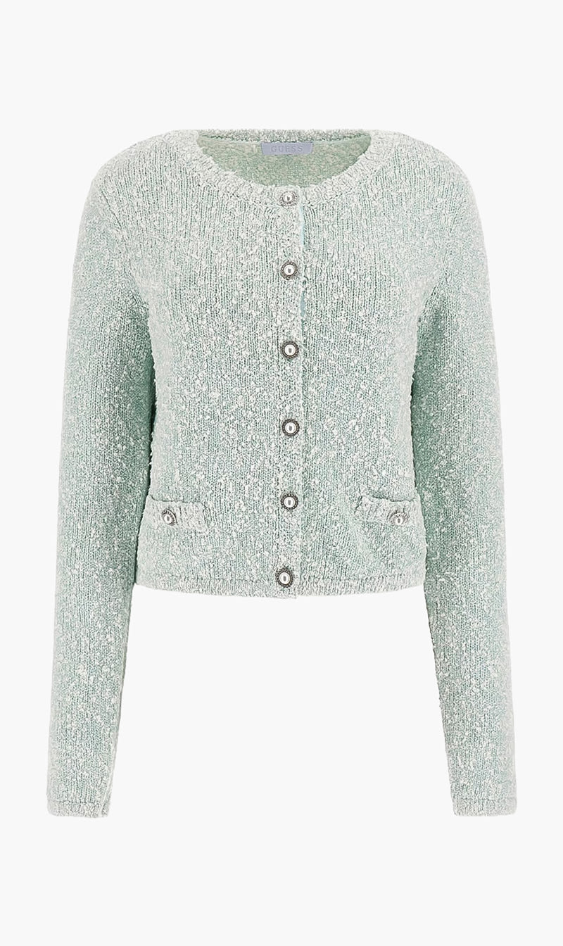 Guess Blue Dorothy Boucle Cardigan for Women