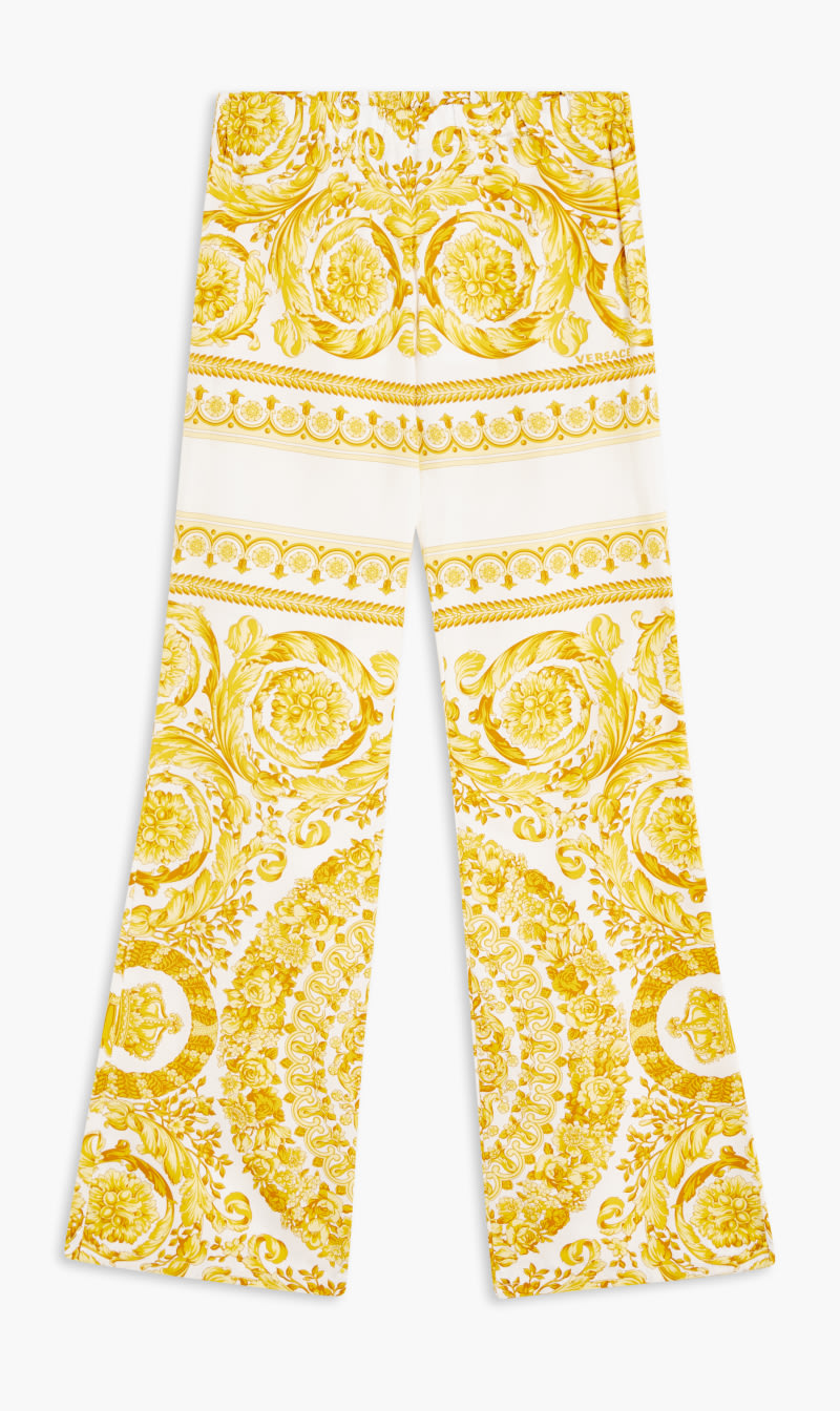 

Versace Yellow Jg Pants Wide Leg Ao Barocco Ramadan for Kids | The Deal Outlet