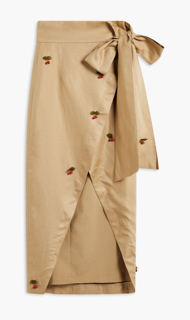 

Keeya Brown Wrap Skirt for Women | The Deal Outlet