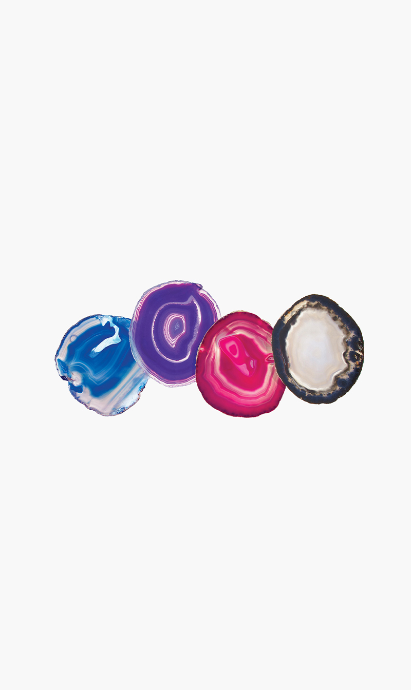 

Anna Pedra Gemstone Assorted Agate Coasters