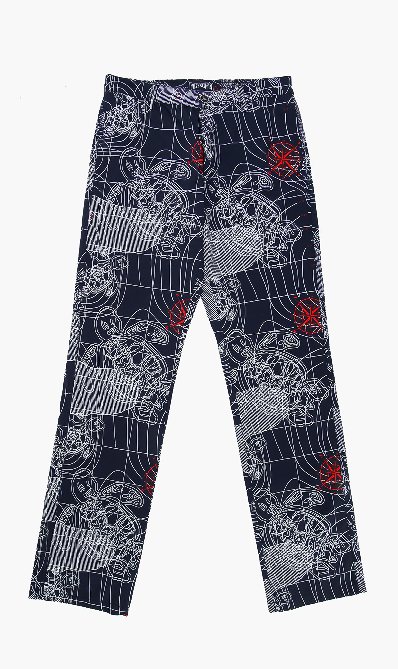 

Logo Print Pants, Blue