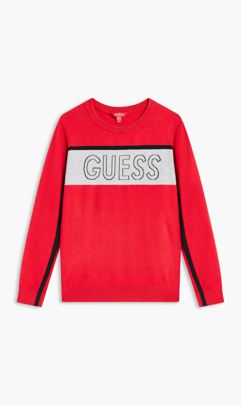 

Rowe Ls Crew Sweater, Red