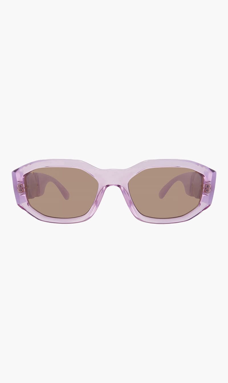 Purple Versace Pink Geometric Sunglasses