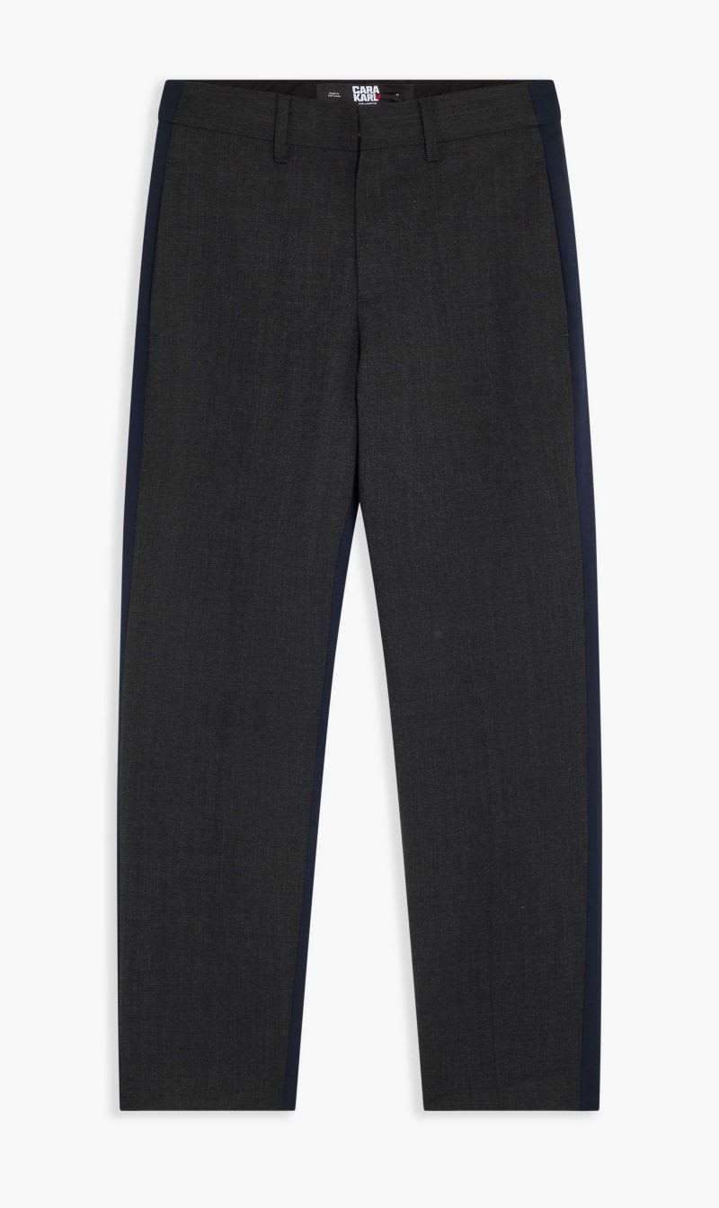 

Karl Lagerfeld Grey Klxcd Two-tone Pants for Women | The Deal Outlet