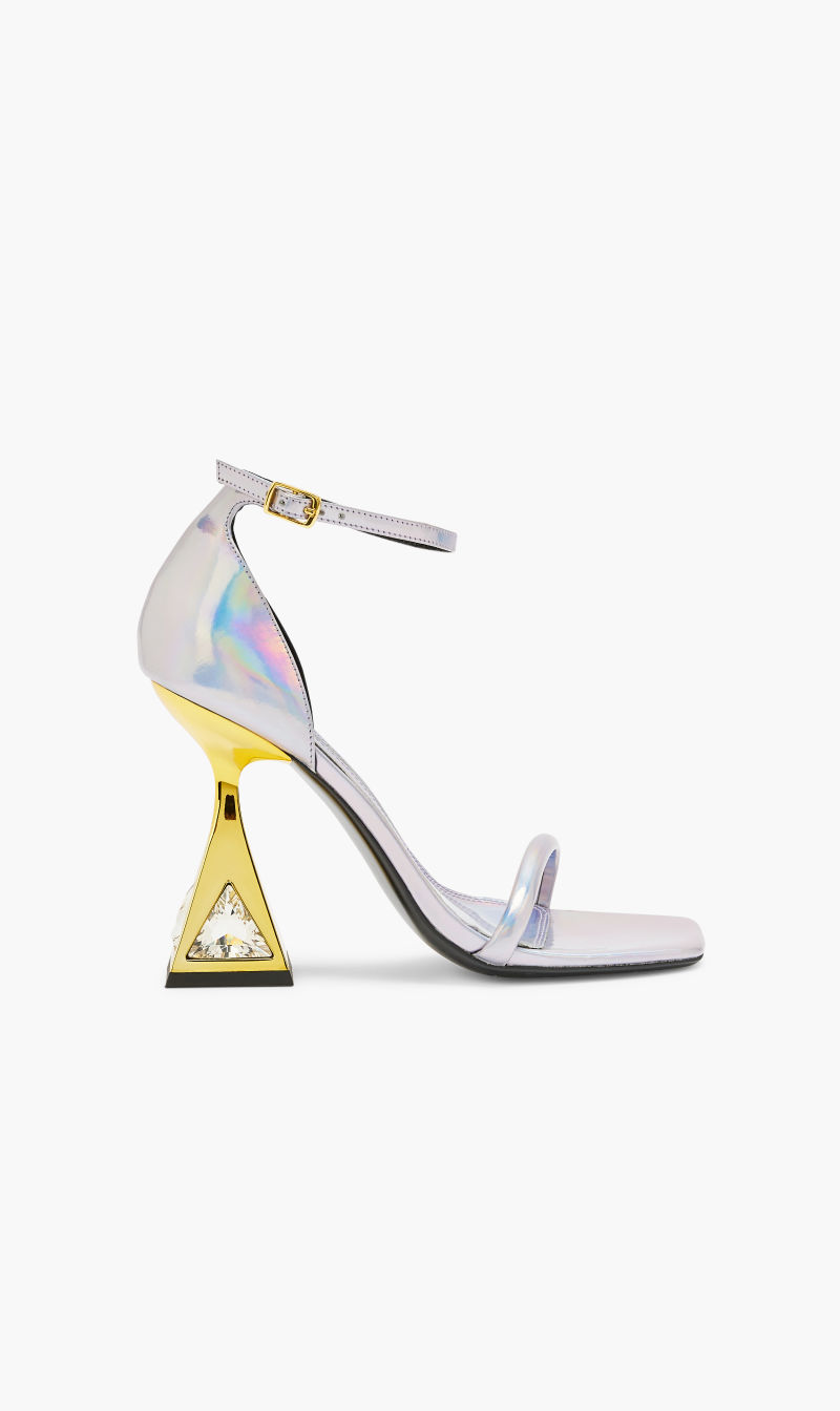 

Kat Maconie Silver 105mm Martini Heel for Women | The Deal Outlet