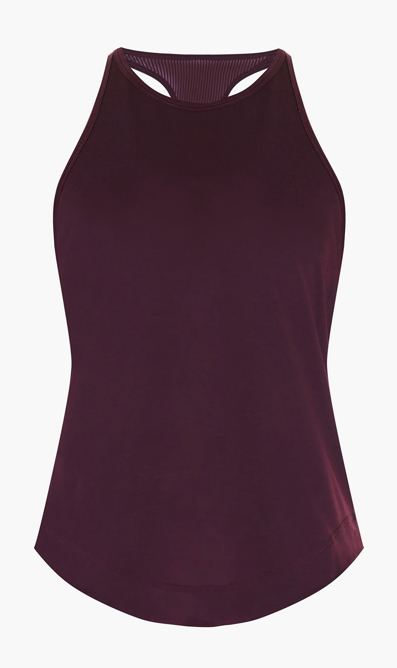 

Sweaty Betty Purple Breathe Easy Run Tank Top for Women | The Deal Outlet