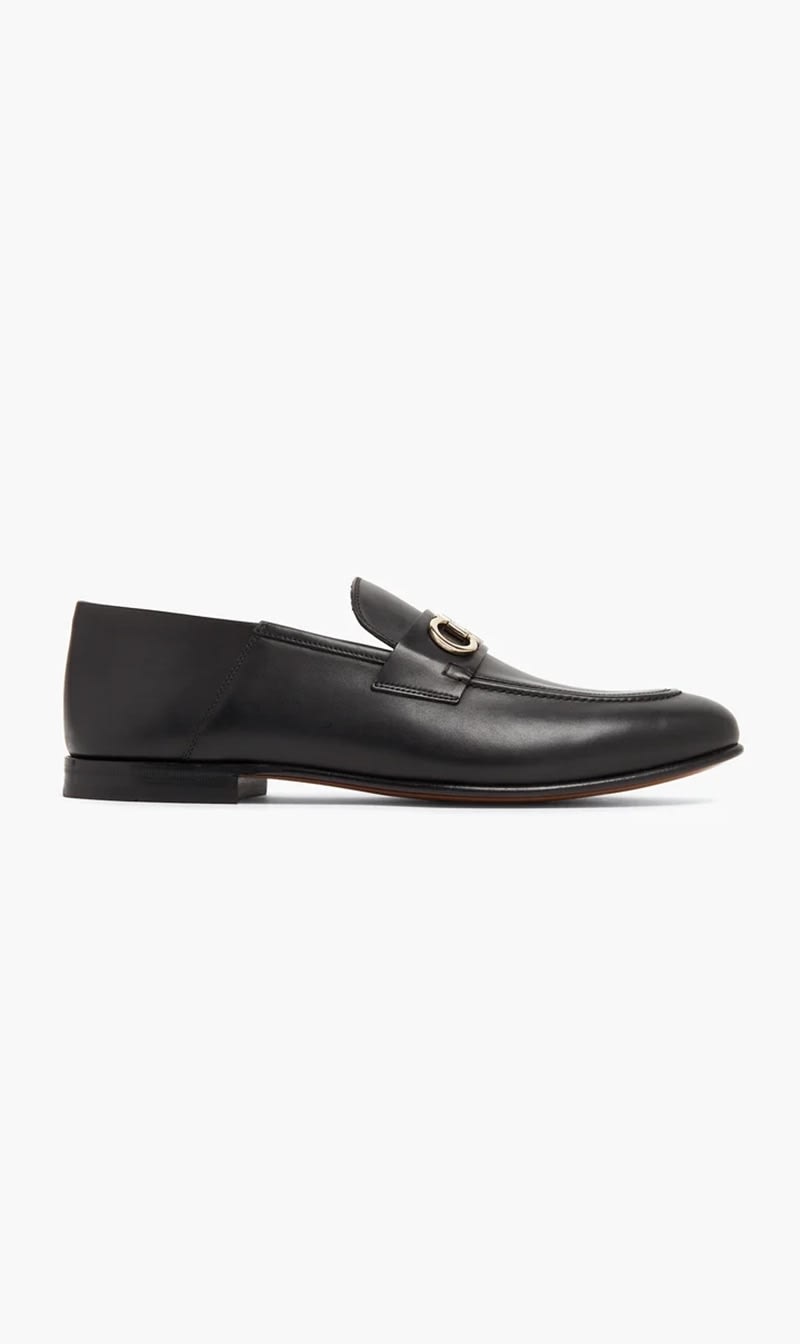 

Salvatore Ferragamo Black Gancini Loafers for Men | The Deal Outlet