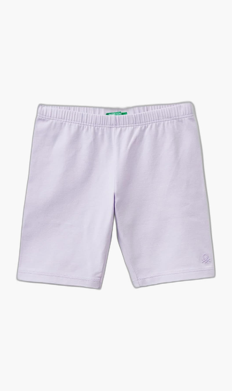 United Colors Of Benetton Purple Cotton Shorts for Girls