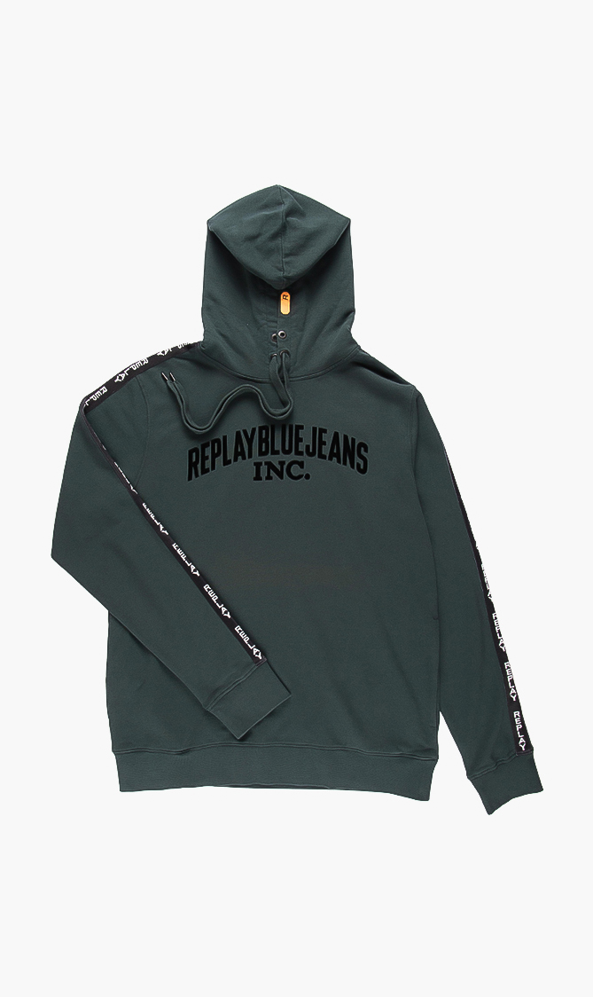 

Replay Logo Tape Cotton Hoody