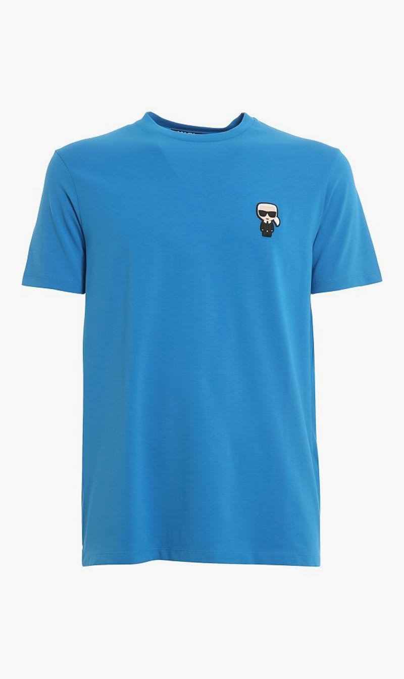 

Karl Lagerfeld Blue Rubber Patch T Shirt for Men | The Deal Outlet