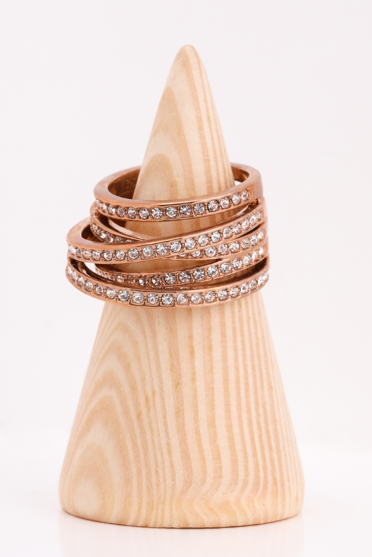 

SWAROVSKI Spiral Rose Gold Ring, 52mm