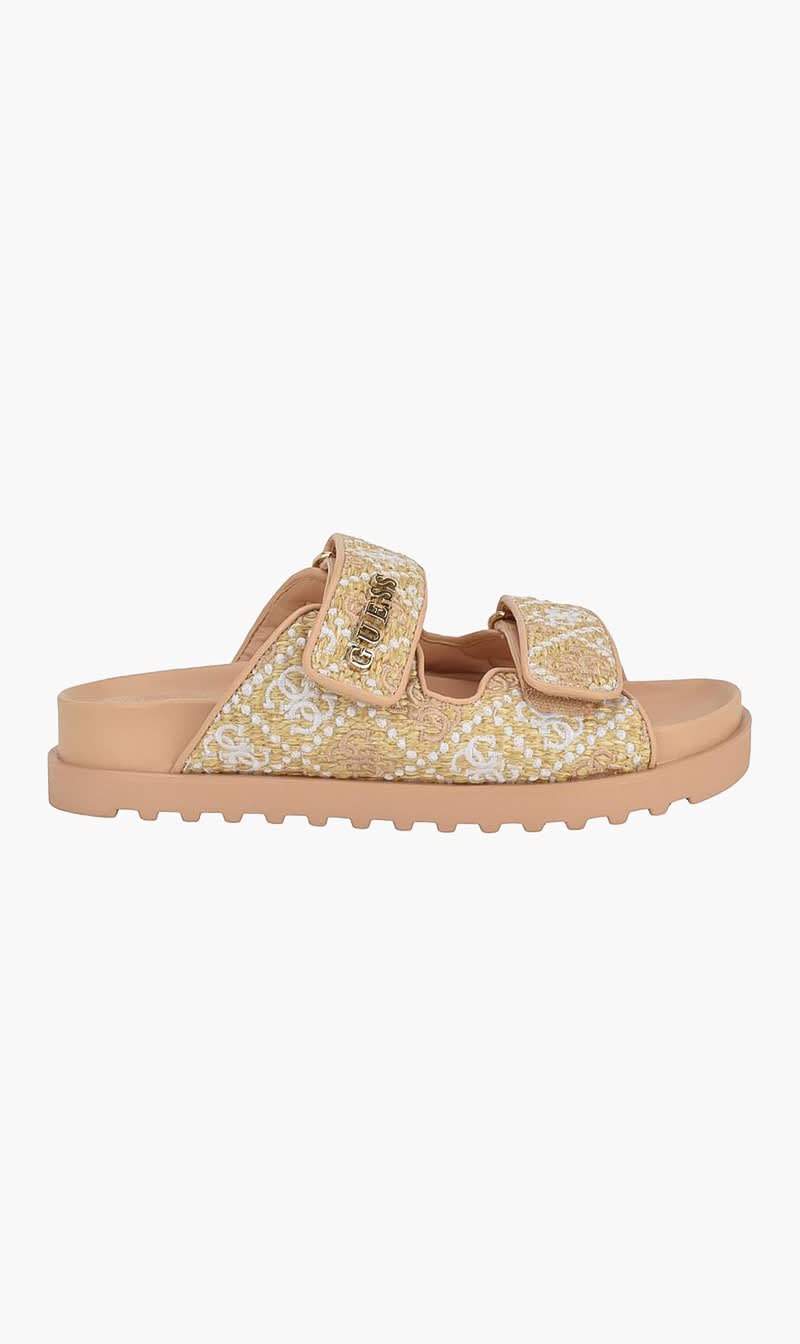 Guess Beige Fadelizz Signature Sandal for Women