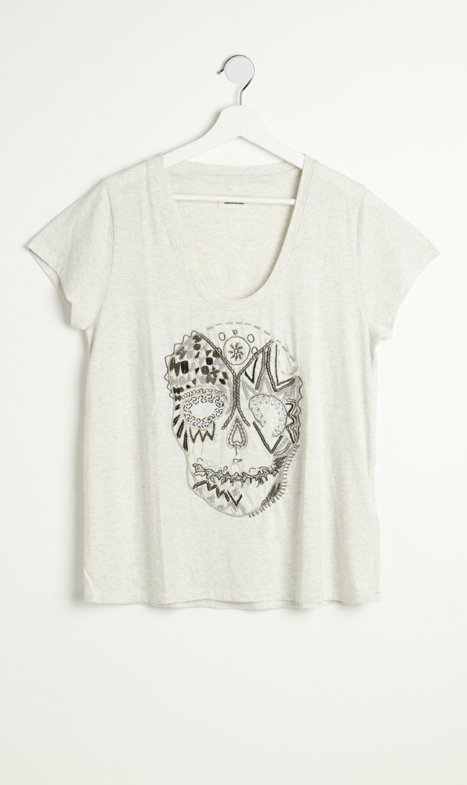 

Zadig & Voltaire Tiny Canetille Skull T-shirt