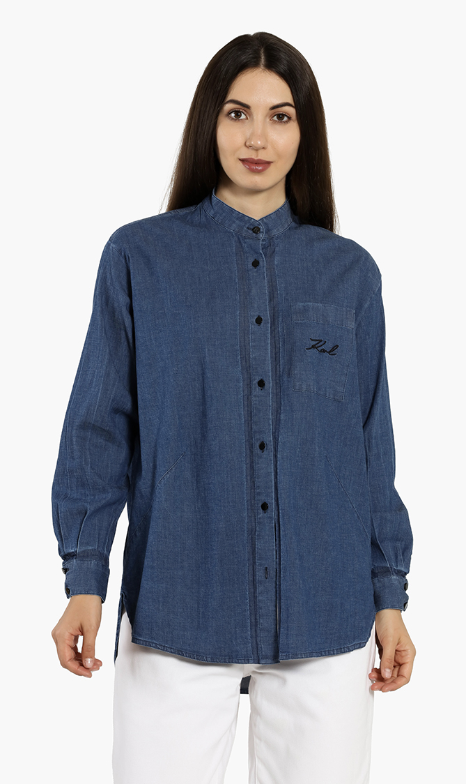

Karl Lagerfeld Oversized Denim Shirt
