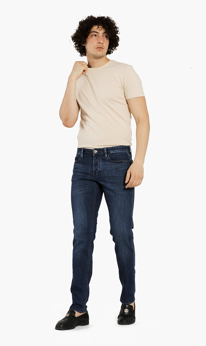 

Emporio Armani Buttoned Fly Slim Fit Jeans