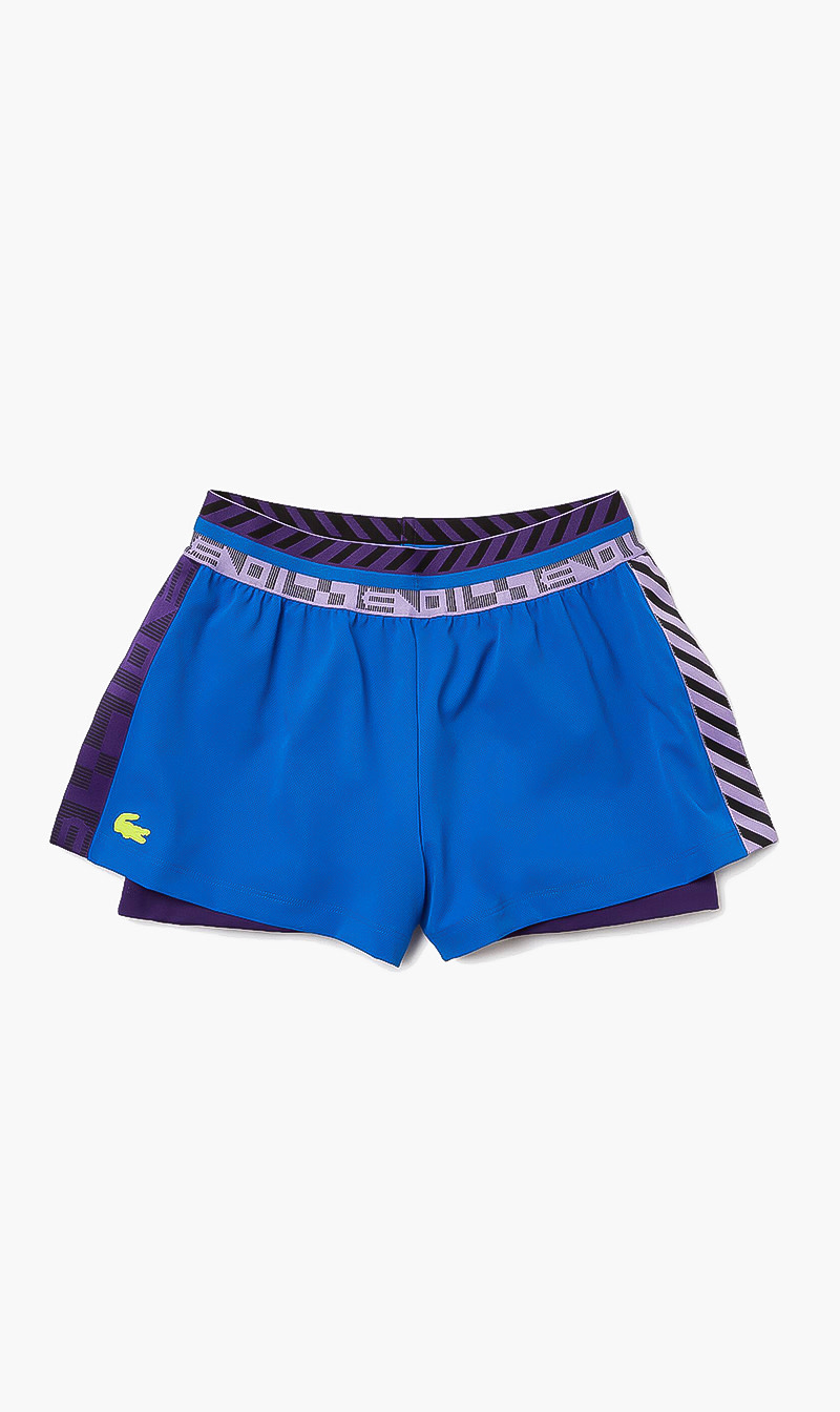

Lacoste Blue Tennis Logo Shorts for Women | The Deal Outlet