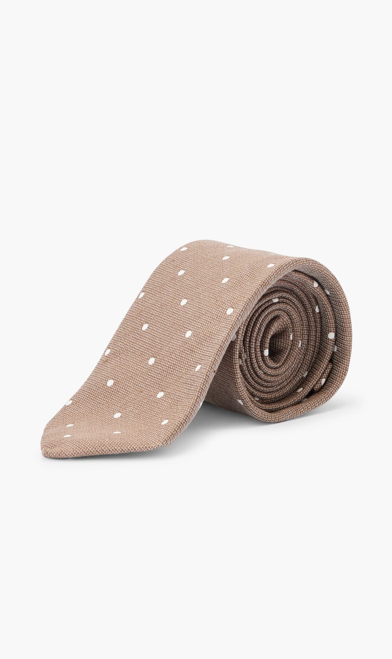 

Dotted Formal Tie, Brown