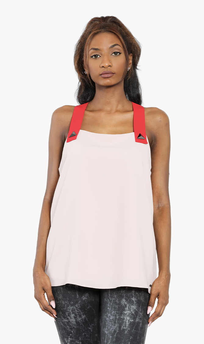 

Emporio Armani Pyramid Stud Pinafore Top