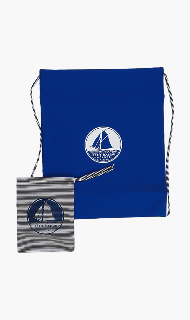 

PETIT BATEAU Beach Drawstring Bag Set