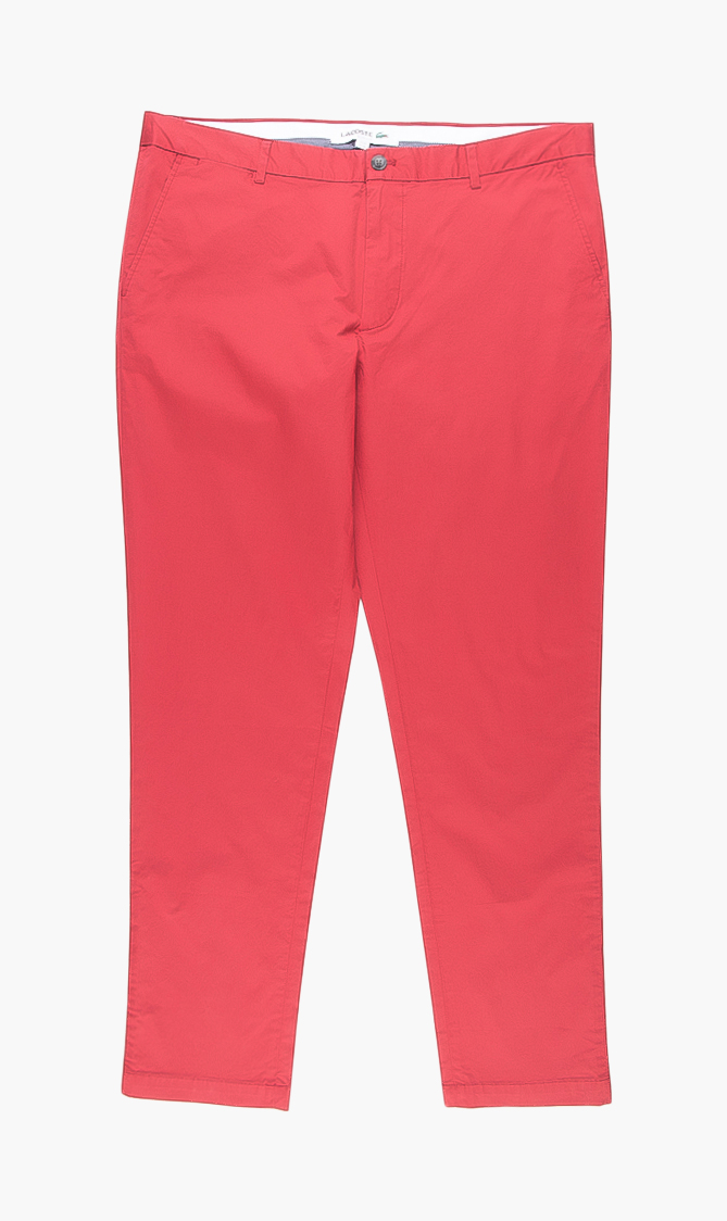 

Slim Fit Chino Pants, Red