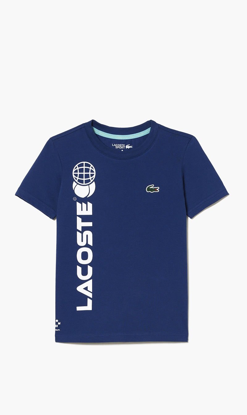 

Lacoste Blue Cotton Jersey Tennis T-shirt for Boys | The Deal Outlet