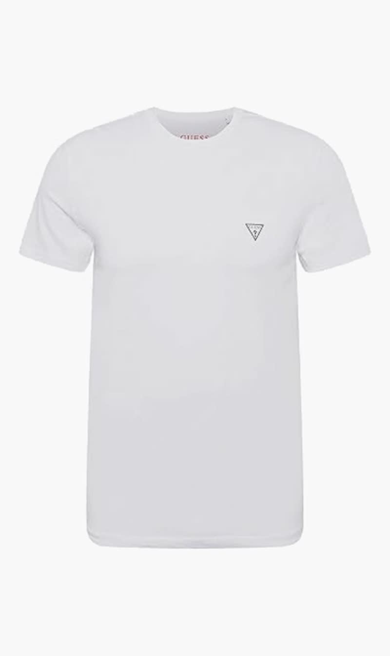 

Guess White Pack Of 2 White Crew Neck T-shirt for Men | The Deal Outlet