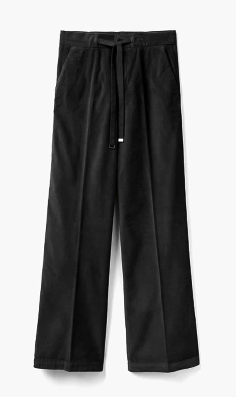 Black United Colors Of Benetton White Straight Leg Trousers for Women