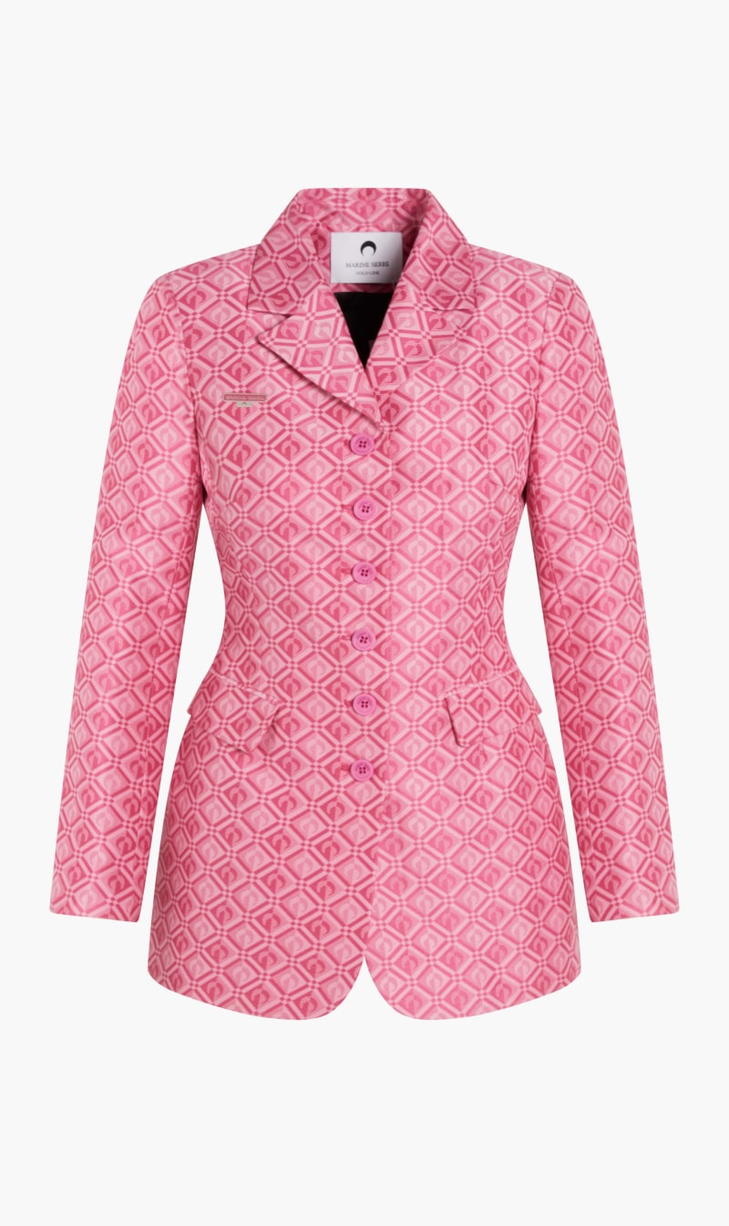 

Moon Diamant Regenerated Jacquard Blazer, Pink