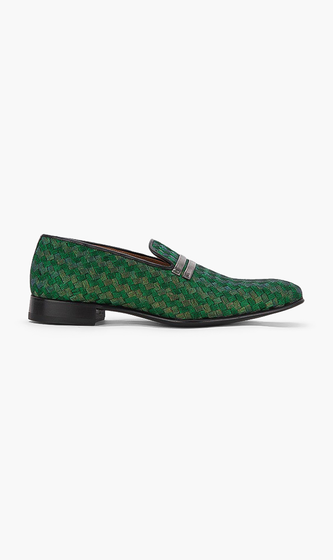 

Malone Souliers Miles 39 Gingham Loafers