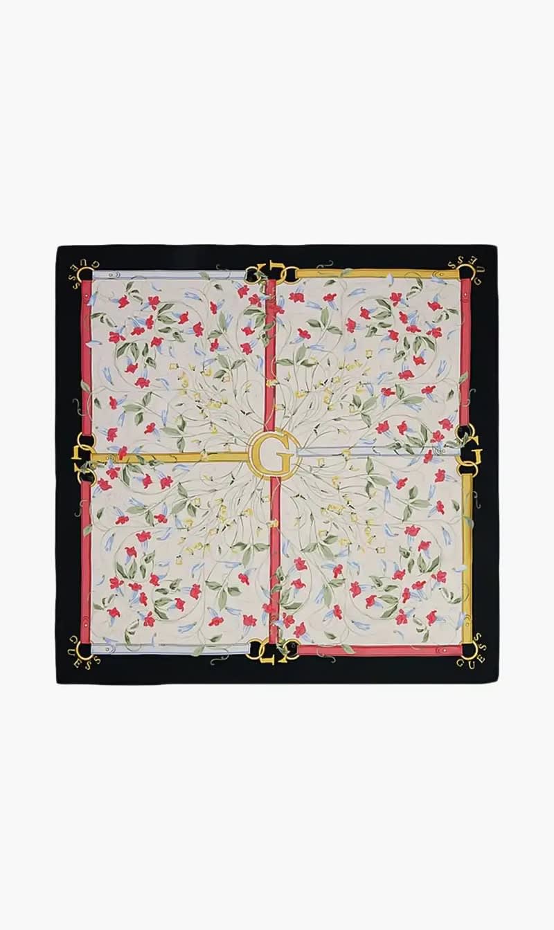 

Guess Black Floral Print Scarf for Women | The Deal Outlet