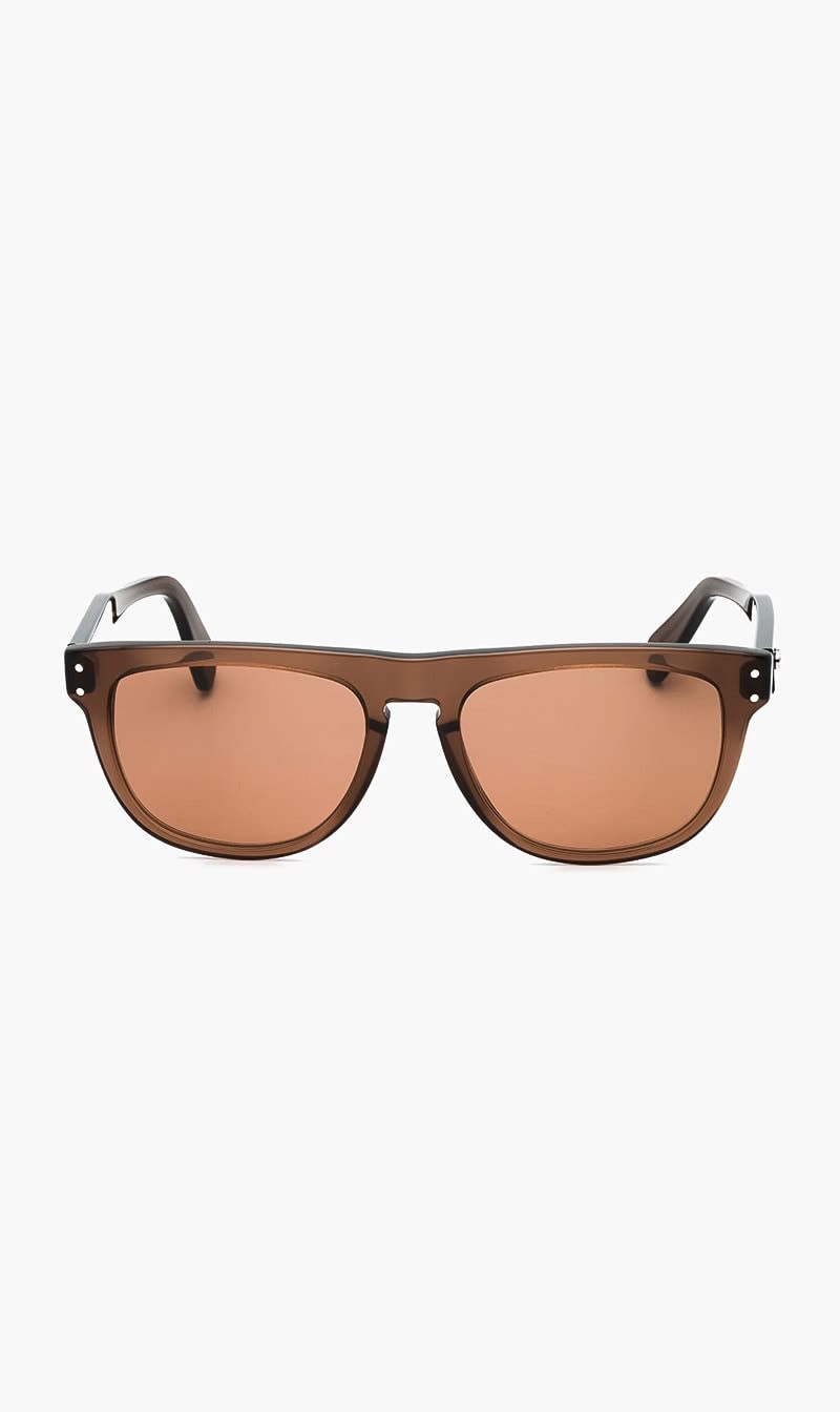 Ferragamo Brown Transparent Sunglasses