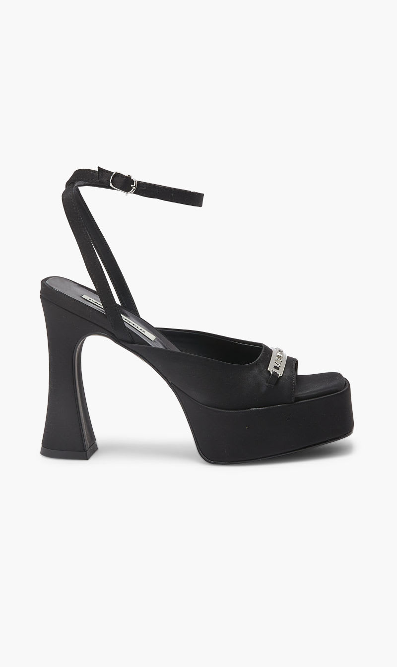 

Karl Lagerfeld Black Lazula Ankle Loop Sandal for Women | The Deal Outlet