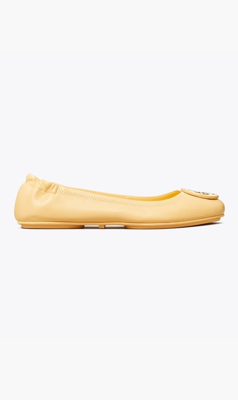 

Tory Burch Orange Minnie Travel Ballet for Women | The Deal Outlet