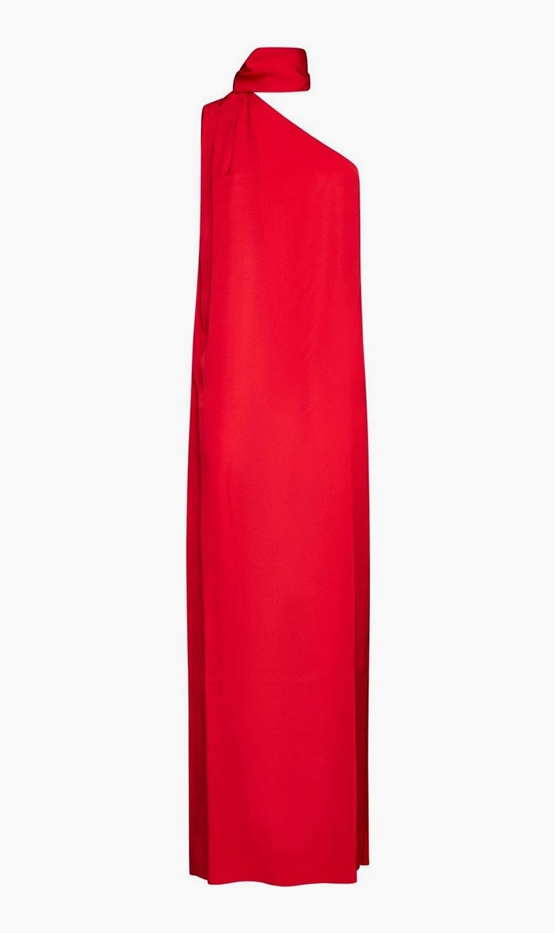 

Stella Mc Cartney Red Scarf Long Dress for Women | The Deal Outlet