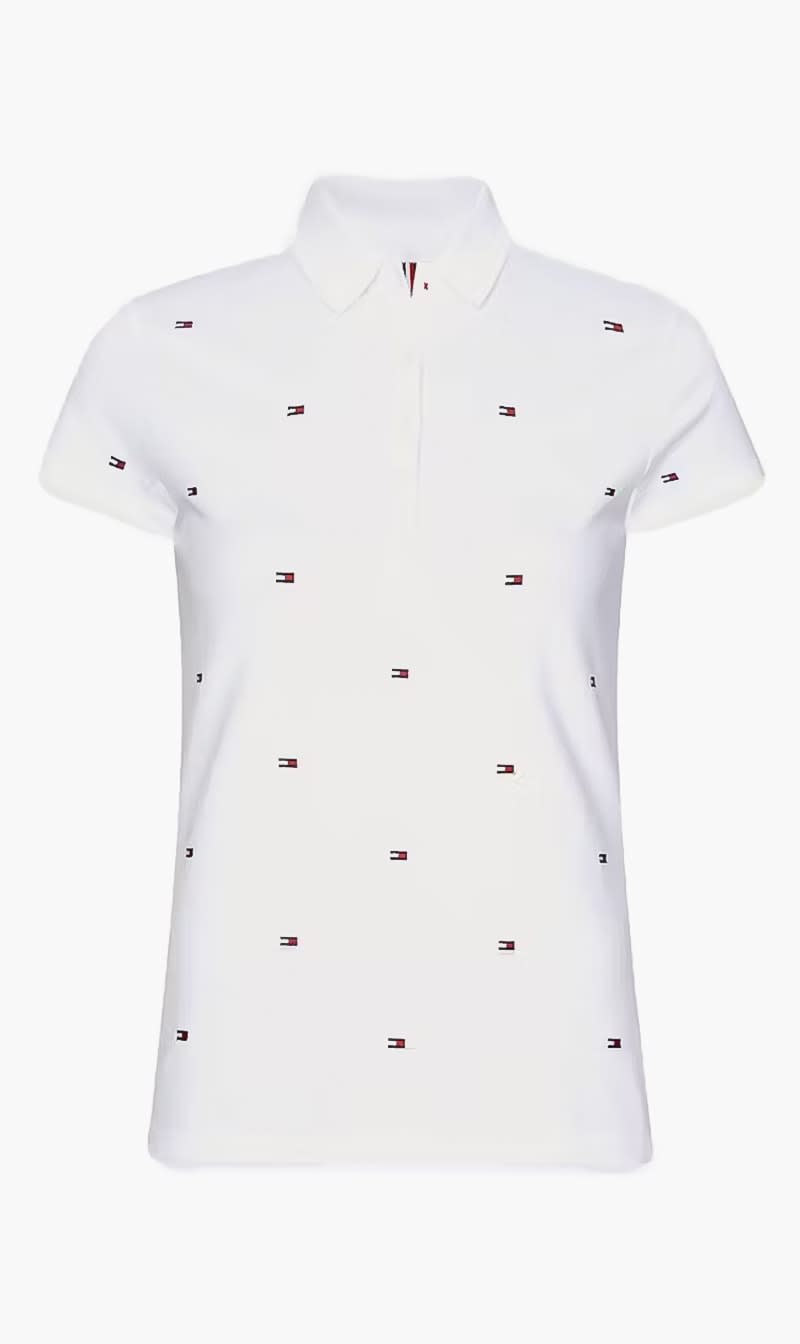

Tommy Hilfiger White Im Felicia Slim Emb for Women | The Deal Outlet