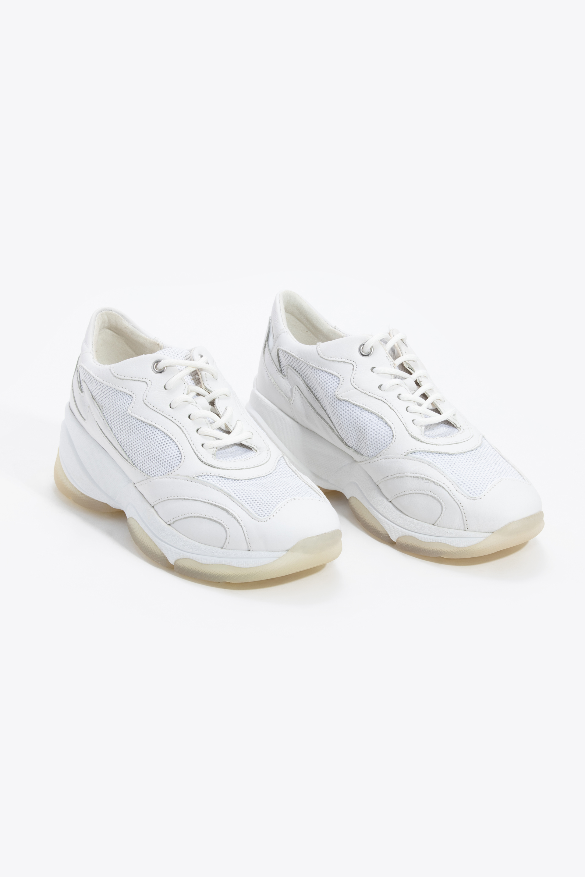 

GEOX D Kirya Metallic White Sneakers